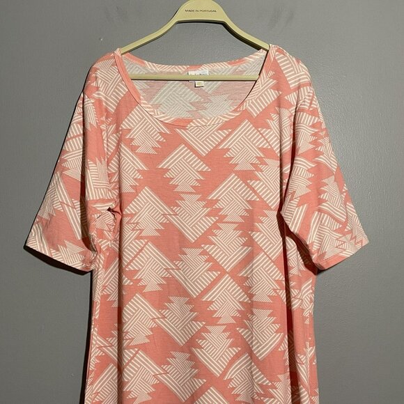 Lularoe Julia Dress Straight Midi Maxi 3XL Geo Casual Colorful Comfy Workwear - Picture 3 of 12